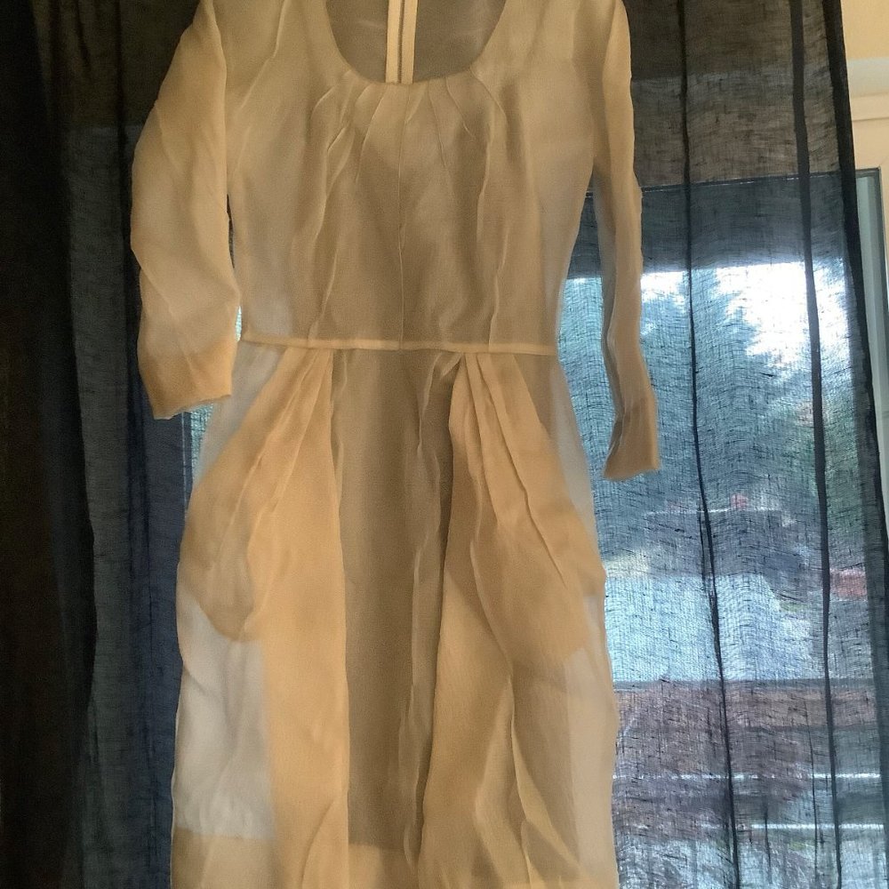 D&G cream silk dress - new